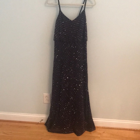 Gorgeous dark purple Adrianna Papell dress - Picture 3 of 4